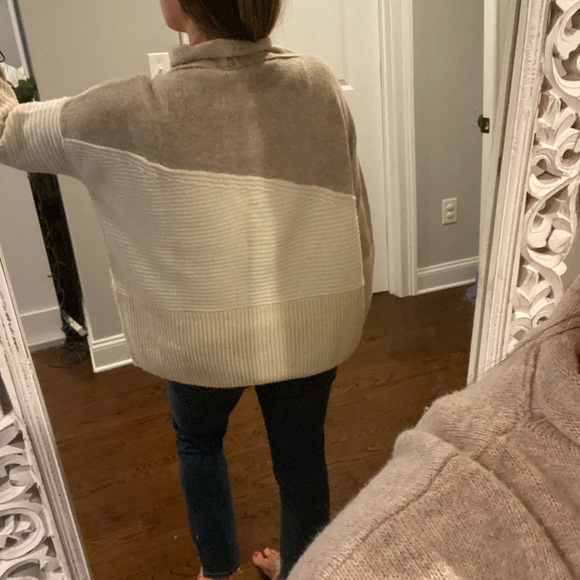 French Connection color block turtleneck sweater - Picture 4 of 5